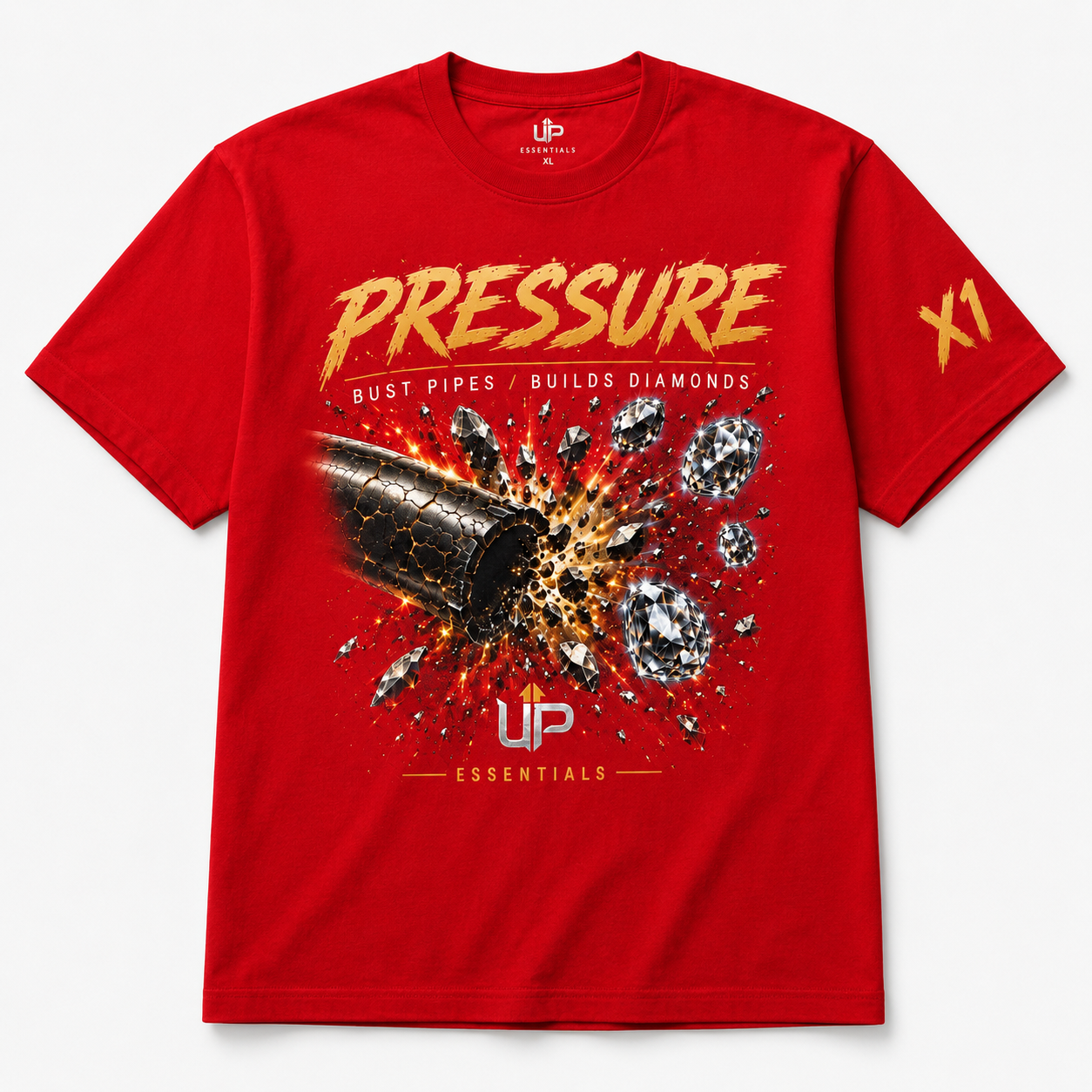 Under Pressure collection X1 Tee (RED)