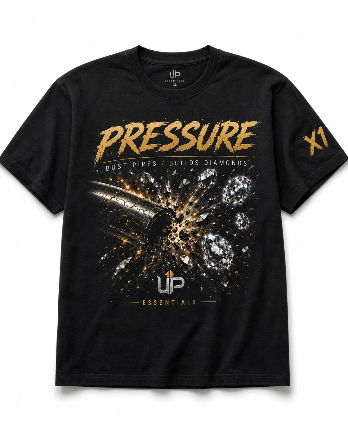 Under Pressure collection X1 Tee (BLACK)